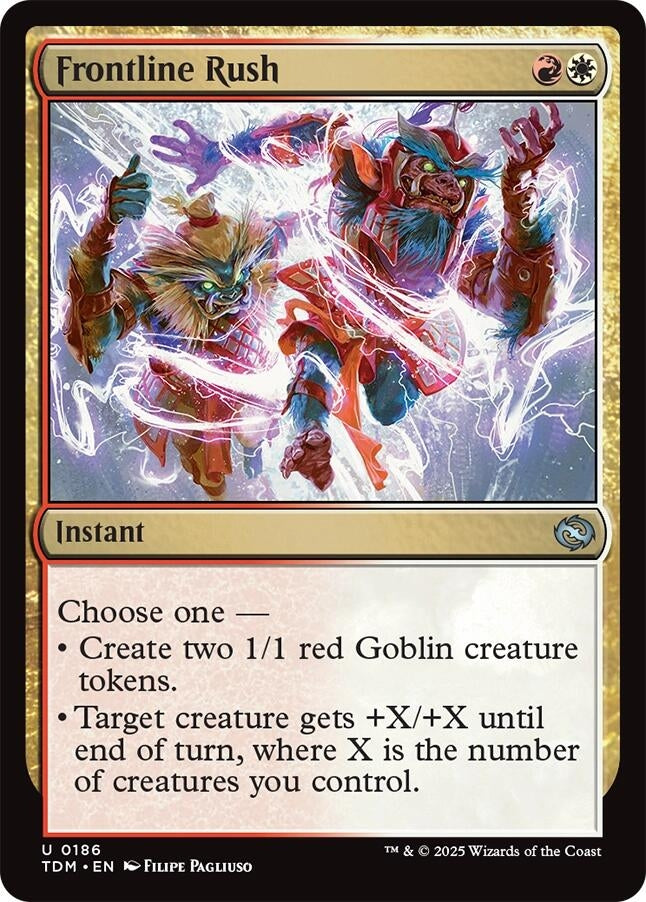 Image for Frontline Rush (186) [Tarkir: Dragonstorm] - Magic: The Gathering