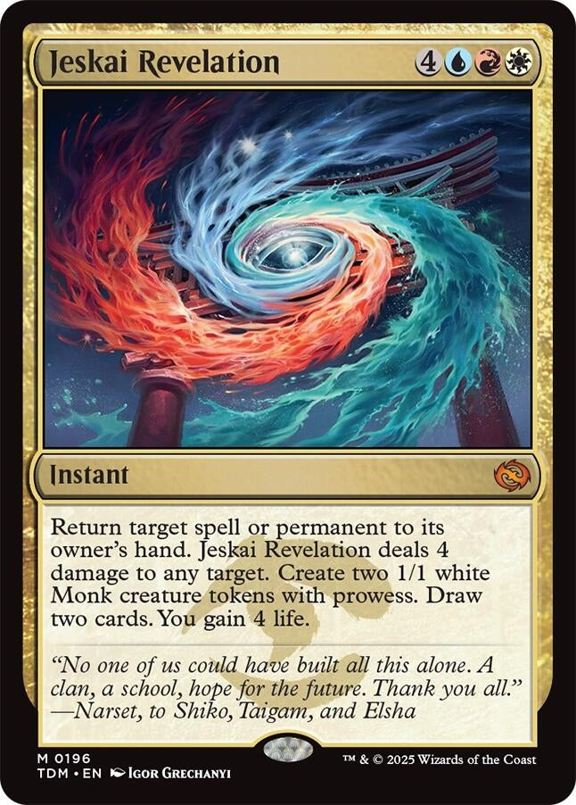 Image for Jeskai Revelation (196) [Tarkir: Dragonstorm] - Magic: The Gathering