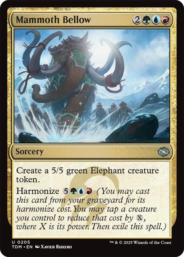 Image for Mammoth Bellow (205) [Tarkir: Dragonstorm] - Magic: The Gathering
