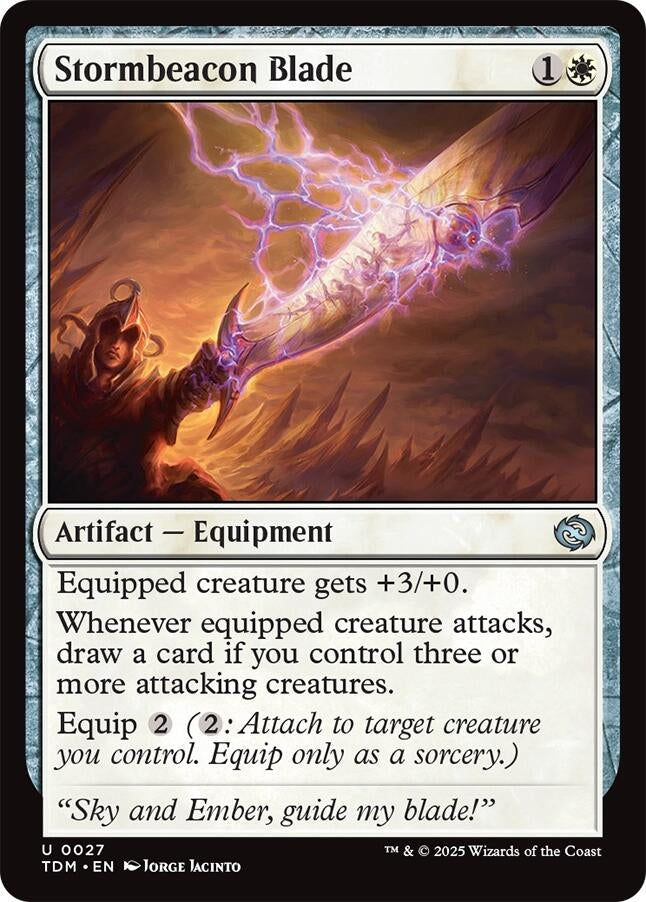 Image for Stormbeacon Blade (27) [Tarkir: Dragonstorm] - Magic: The Gathering