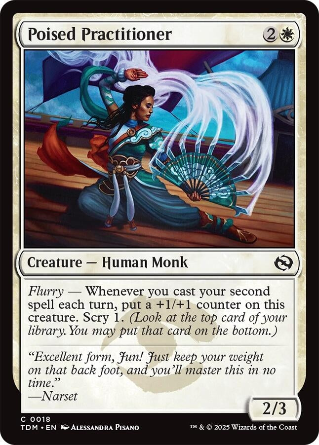 Image for Poised Practitioner (18) [Tarkir: Dragonstorm] - Magic: The Gathering