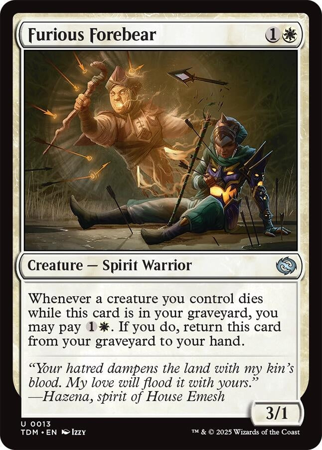 Image for Furious Forebear (13) [Tarkir: Dragonstorm] - Magic: The Gathering