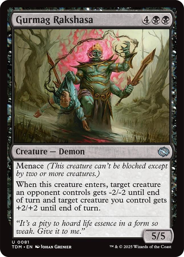 Image for Gurmag Rakshasa (81) [Tarkir: Dragonstorm] - Magic: The Gathering