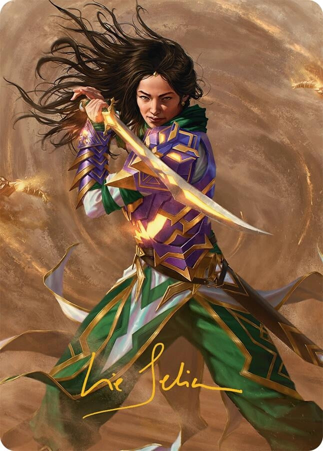 Image for Descendant of Storms Art Card (2/54) (Gold-Stamped Signature) (2) [Tarkir: Dragonstorm] - Magic: The Gathering