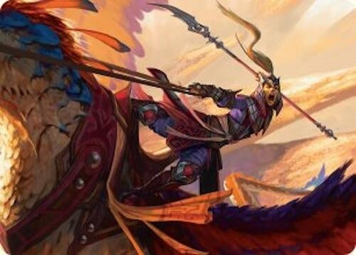 Image for Dragonback Lancer Art Card (3/54) (3) [Tarkir: Dragonstorm] - Magic: The Gathering