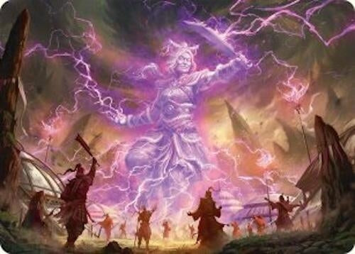 Image for Smile at Death Art Card (4/54) (4) [Tarkir: Dragonstorm] - Magic: The Gathering