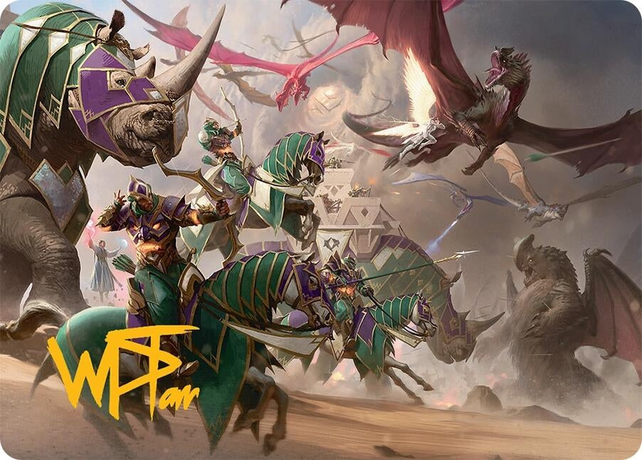 Image for United Battlefront Art Card (5/54) (Gold-Stamped Signature) (5) [Tarkir: Dragonstorm] - Magic: The Gathering