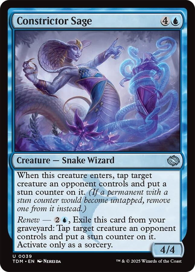 Image for Constrictor Sage (39) [Tarkir: Dragonstorm] - Magic: The Gathering