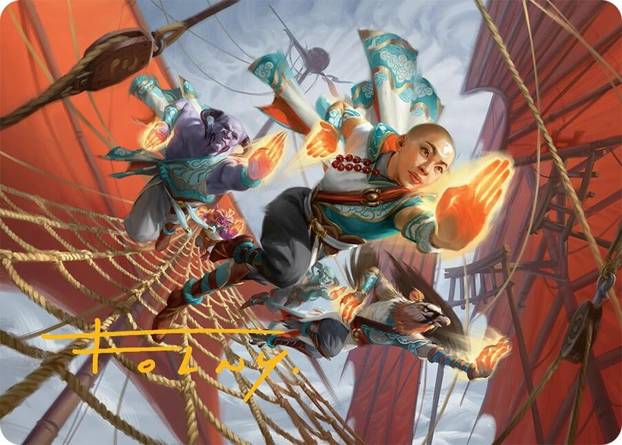 Image for Aligned Heart Art Card (52/54) (Gold-Stamped Signature) (52) [Tarkir: Dragonstorm] - Magic: The Gathering