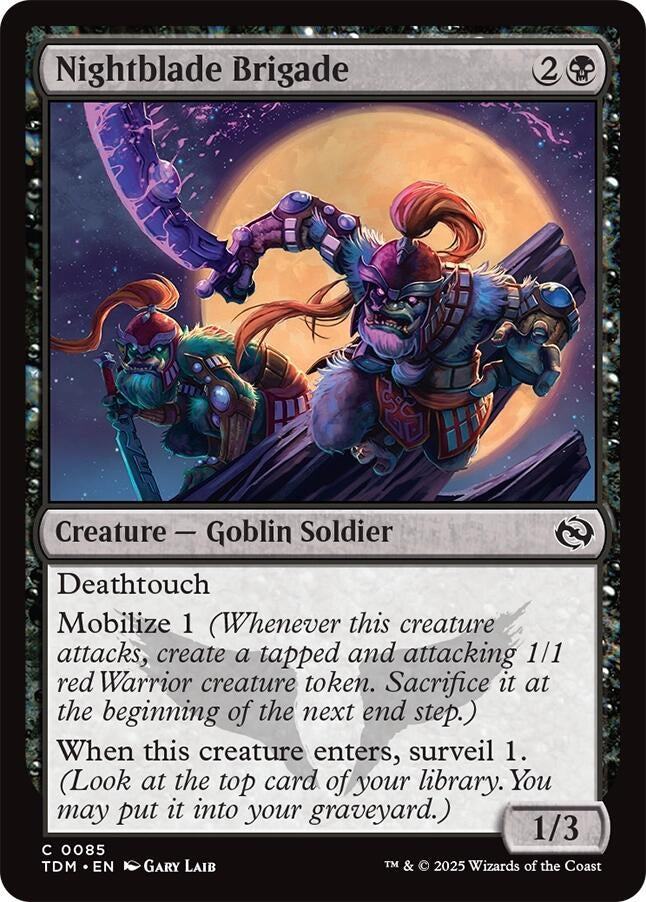 Image for Nightblade Brigade (85) [Tarkir: Dragonstorm] - Magic: The Gathering