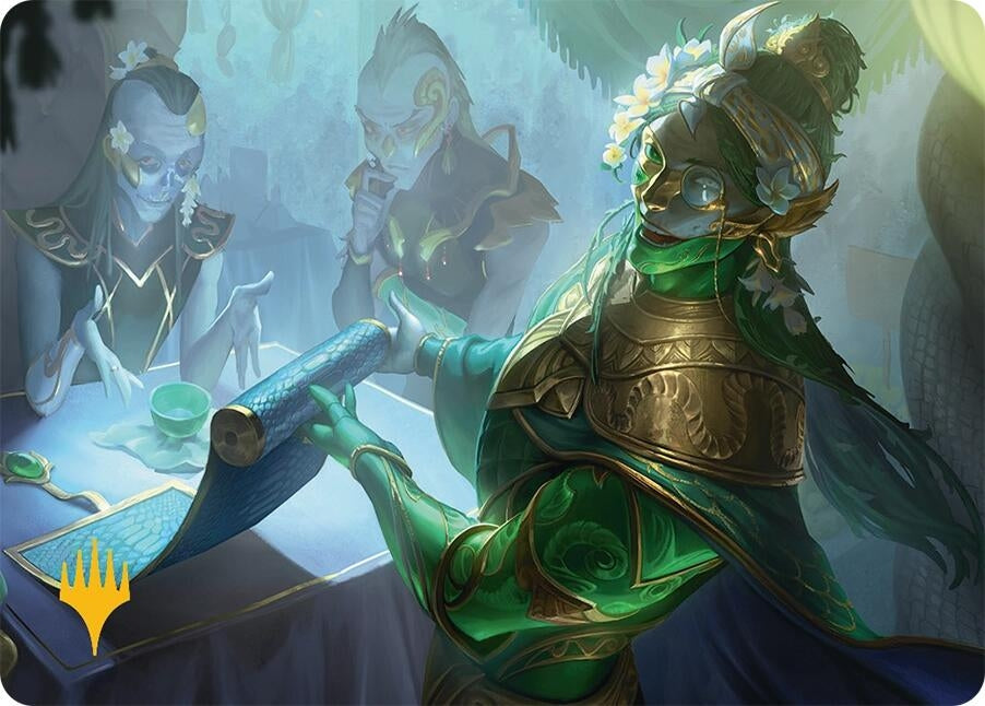Image for Sibsig Appraiser Art Card (8/54) (Gold-Stamped Planeswalker Symbol) (8) [Tarkir: Dragonstorm] - Magic: The Gathering