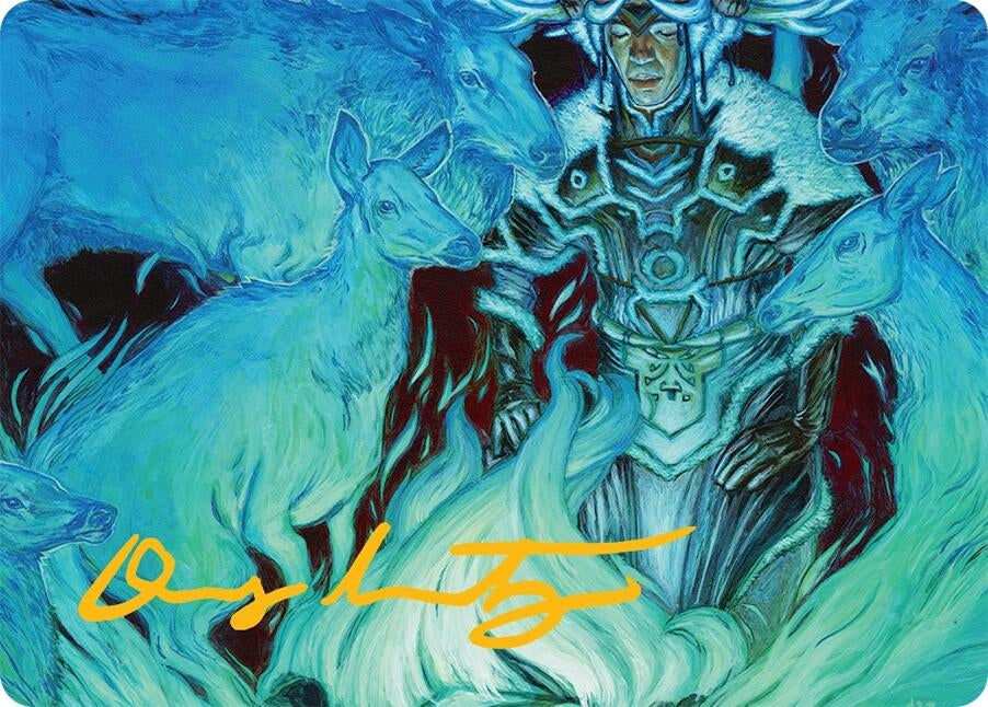Image for Unending Whisper Art Card (9/54) (Gold-Stamped Signature) (9) [Tarkir: Dragonstorm] - Magic: The Gathering