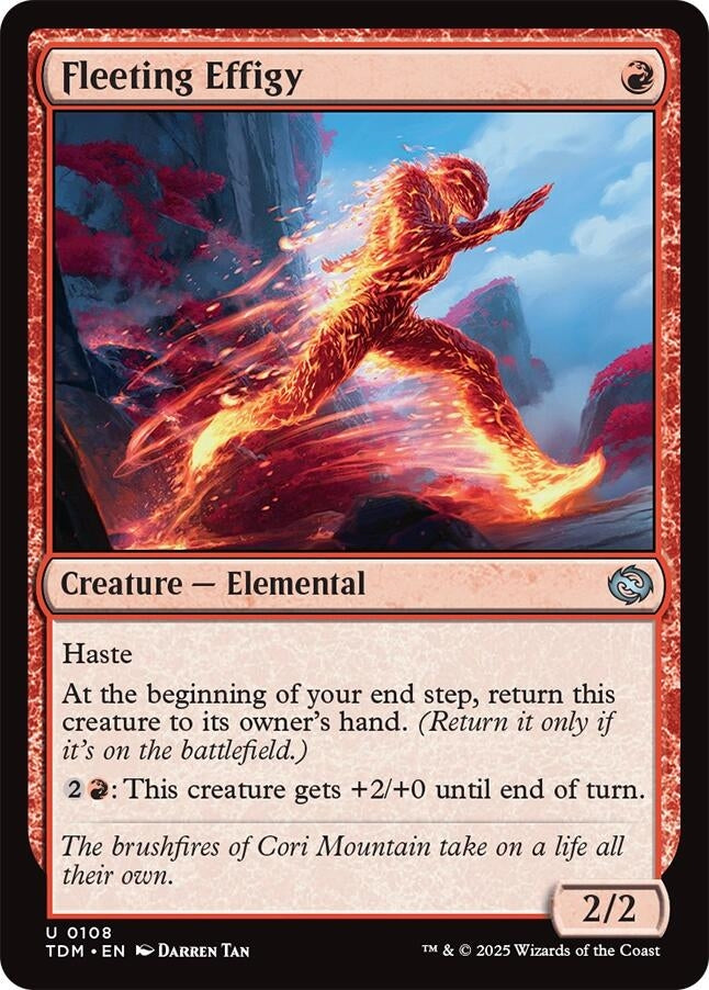Image for Fleeting Effigy (108) [Tarkir: Dragonstorm] - Magic: The Gathering