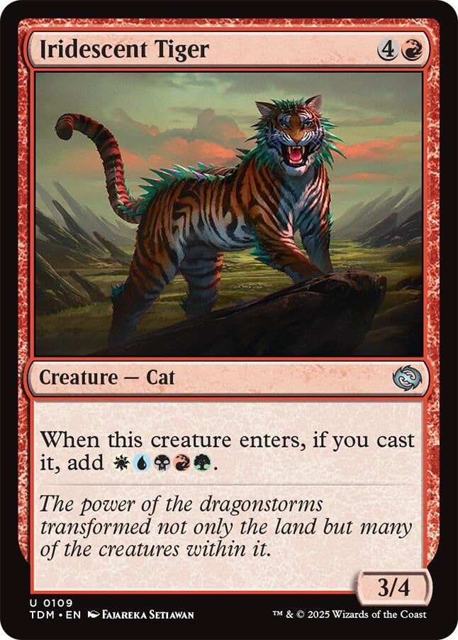 Image for Iridescent Tiger (109) [Tarkir: Dragonstorm] - Magic: The Gathering