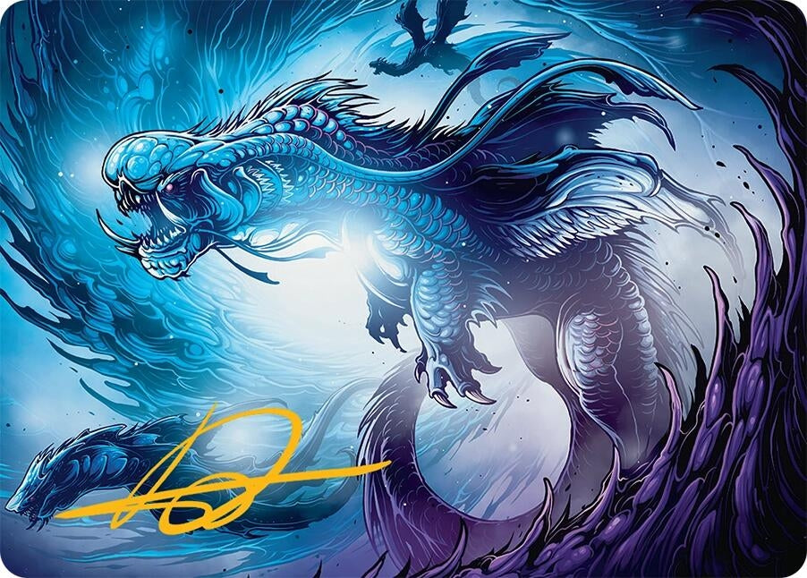 Image for Roiling Dragonstorm Art Card (33/54) (Gold-Stamped Signature) (33) [Tarkir: Dragonstorm] - Magic: The Gathering