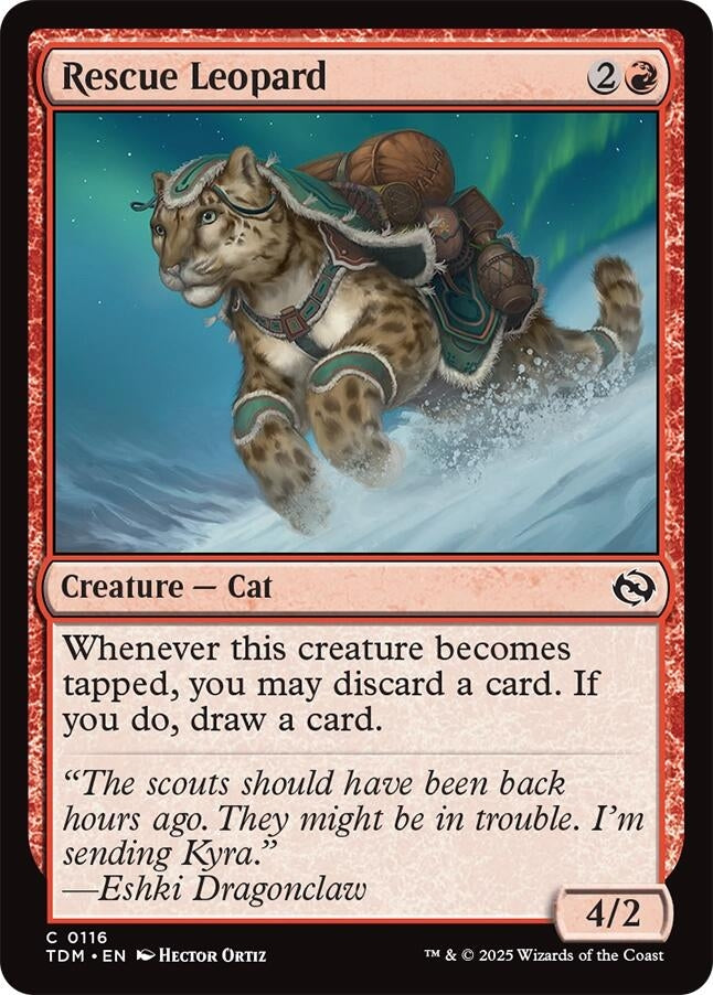 Image for Rescue Leopard (116) [Tarkir: Dragonstorm] - Magic: The Gathering