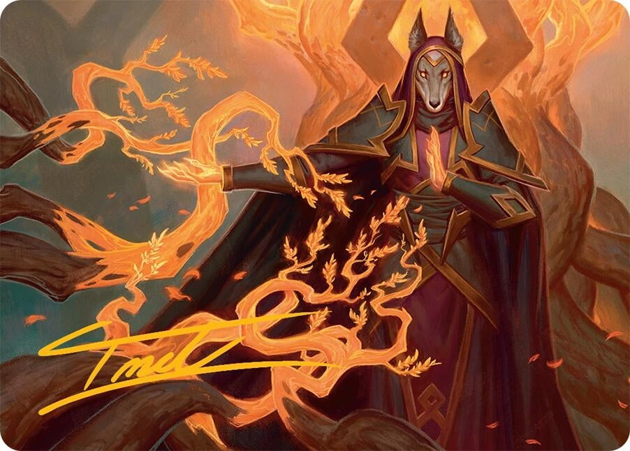 Image for Abzan Devotee Art Card (10/54) (Gold-Stamped Signature) (10) [Tarkir: Dragonstorm] - Magic: The Gathering