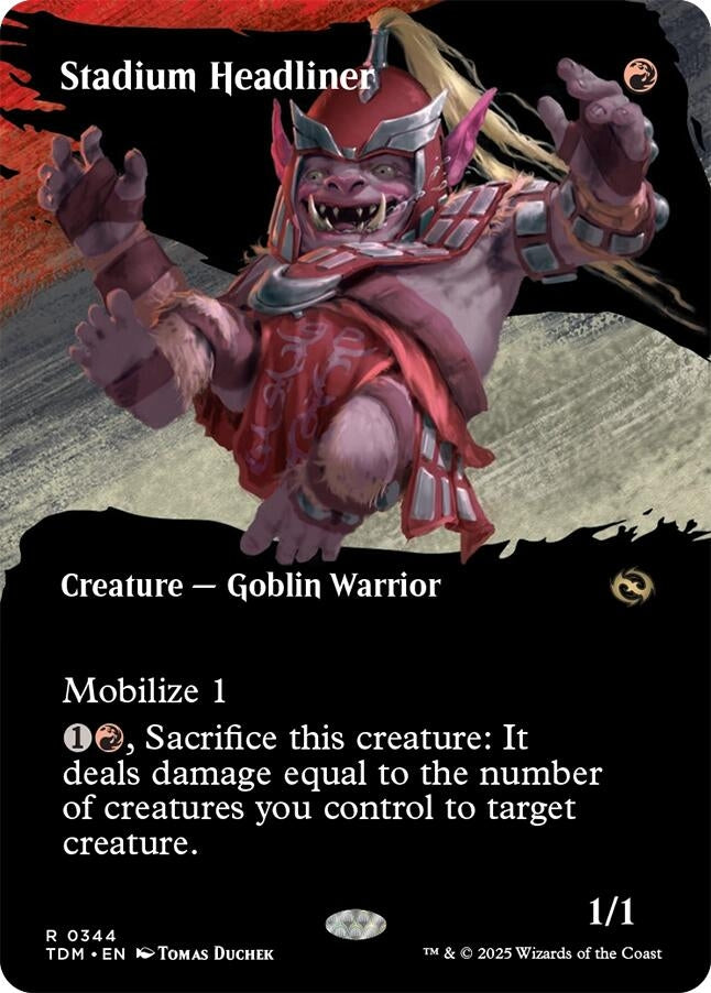 Image for Stadium Headliner (Borderless) (344) [Tarkir: Dragonstorm] - Magic: The Gathering
