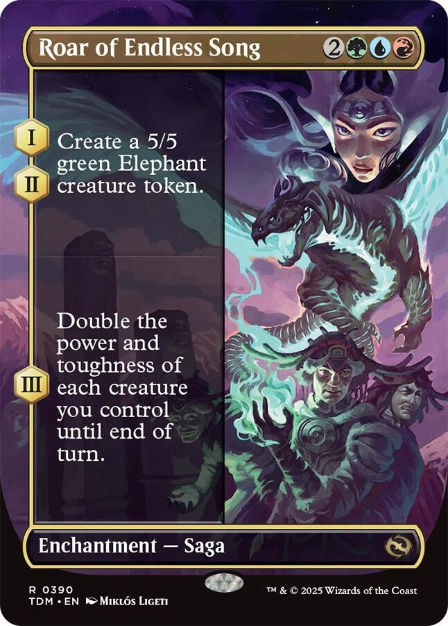 Image for Roar of Endless Song (Borderless) (390) [Tarkir: Dragonstorm] - Magic: The Gathering