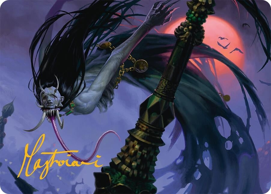 Image for Qarsi Revenant Art Card (12/54) (Gold-Stamped Signature) (12) [Tarkir: Dragonstorm] - Magic: The Gathering