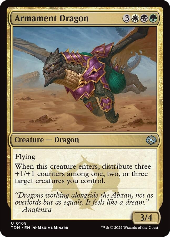 Image for Armament Dragon (168) [Tarkir: Dragonstorm] - Magic: The Gathering