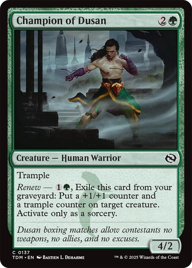 Image for Champion of Dusan (137) [Tarkir: Dragonstorm] - Magic: The Gathering