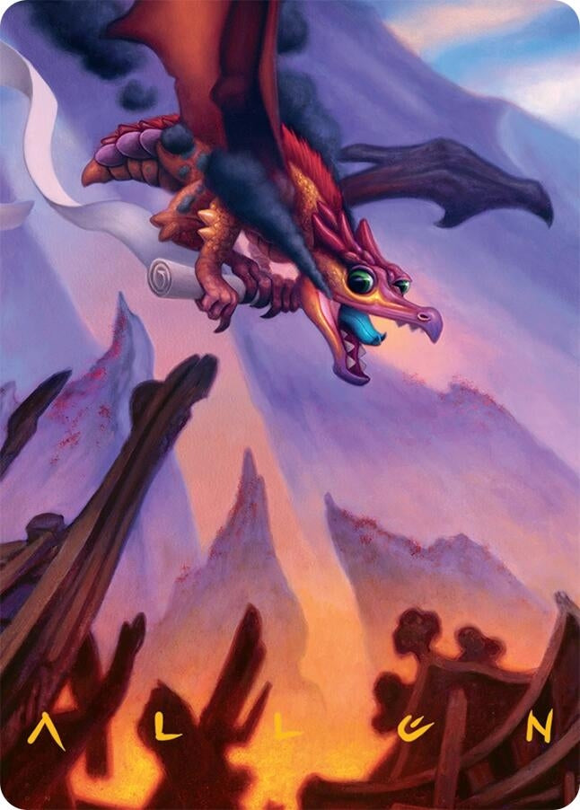 Image for Scavenger Regent Art Card (45/54) (Gold-Stamped Signature) (45) [Tarkir: Dragonstorm] - Magic: The Gathering