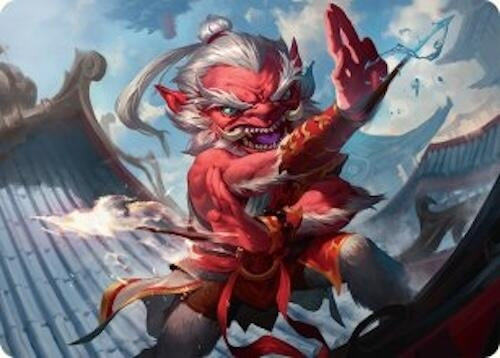 Image for Devoted Duelist Art Card (15/54) (15) [Tarkir: Dragonstorm] - Magic: The Gathering