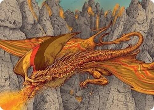 Image for Magmatic Hellkite Art Card (34/54) (34) [Tarkir: Dragonstorm] - Magic: The Gathering