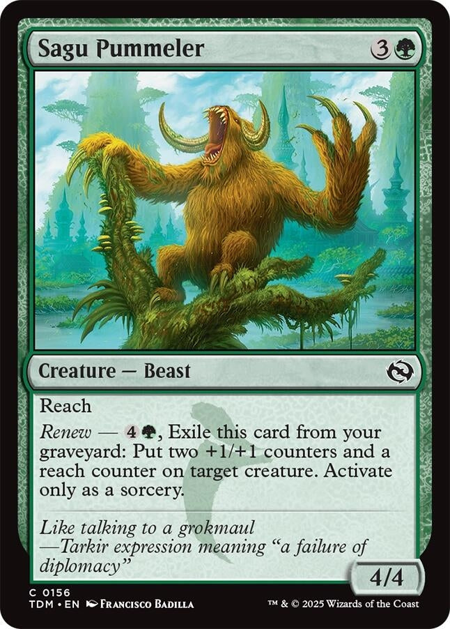Image for Sagu Pummeler (156) [Tarkir: Dragonstorm] - Magic: The Gathering