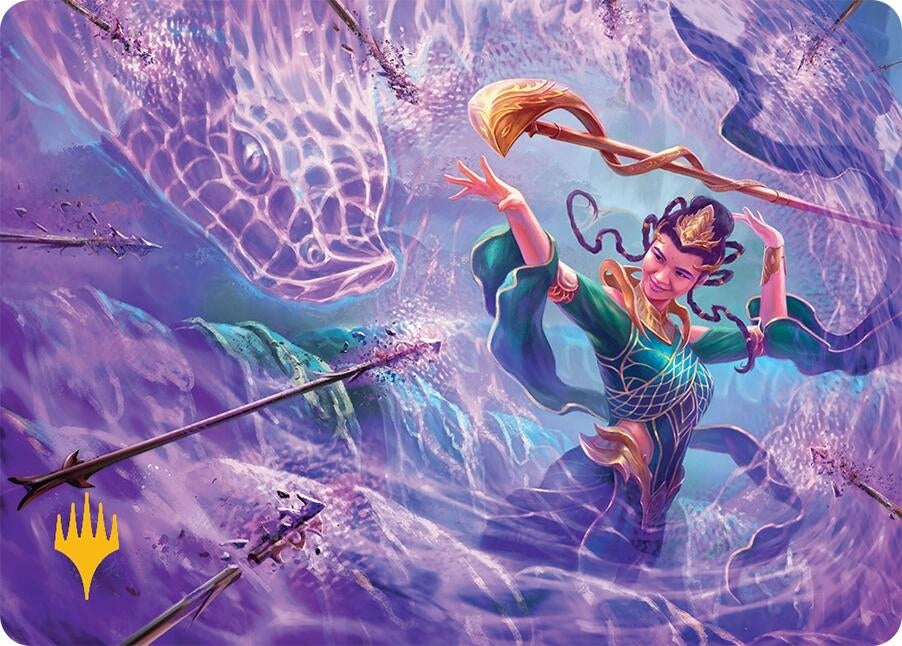 Image for Snakeskin Veil Art Card (19/54) (Gold-Stamped Planeswalker Symbol) (19) [Tarkir: Dragonstorm] - Magic: The Gathering