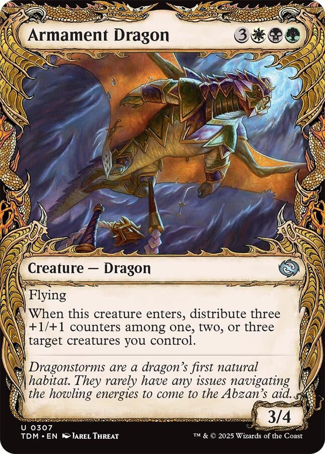 Image for Armament Dragon (Showcase) (307) [Tarkir: Dragonstorm] - Magic: The Gathering