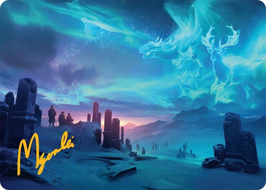 Image for Auroral Procession Art Card (20/54) (Gold-Stamped Signature) (20) [Tarkir: Dragonstorm] - Magic: The Gathering