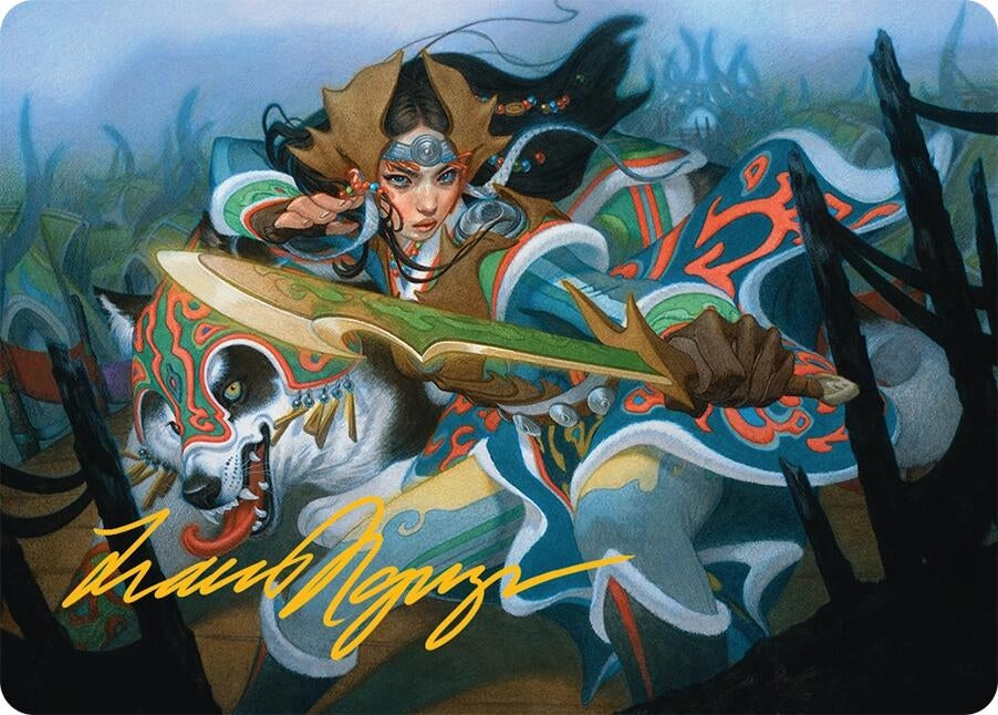 Image for Eshki Dragonclaw Art Card (23/54) (Gold-Stamped Signature) (23) [Tarkir: Dragonstorm] - Magic: The Gathering