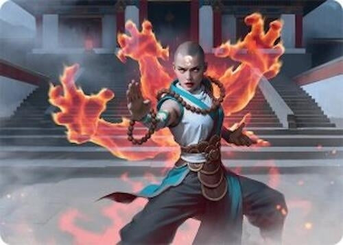 Image for Flamehold Grappler Art Card (24/54) (24) [Tarkir: Dragonstorm] - Magic: The Gathering