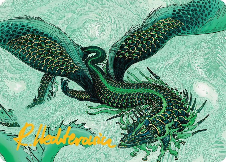 Image for Teval, Arbiter of Virtue Art Card (38/54) (Gold-Stamped Signature) (38) [Tarkir: Dragonstorm] - Magic: The Gathering