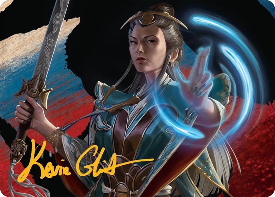 Image for Narset, Jeskai Waymaster Art Card (44/54) (Gold-Stamped Signature) (44) [Tarkir: Dragonstorm] - Magic: The Gathering