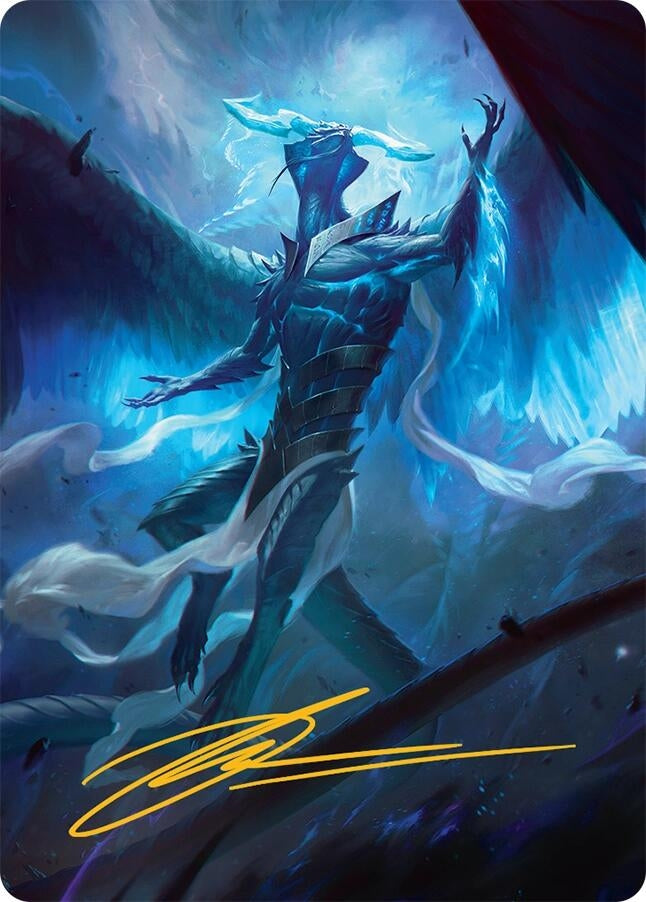 Image for Ugin, Eye of the Storms Art Card (1/54) (Gold-Stamped Signature) (1) [Tarkir: Dragonstorm] - Magic: The Gathering