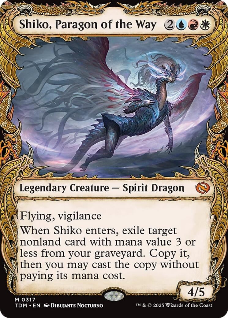 Image for Shiko, Paragon of the Way (Showcase) (317) [Tarkir: Dragonstorm] - Magic: The Gathering