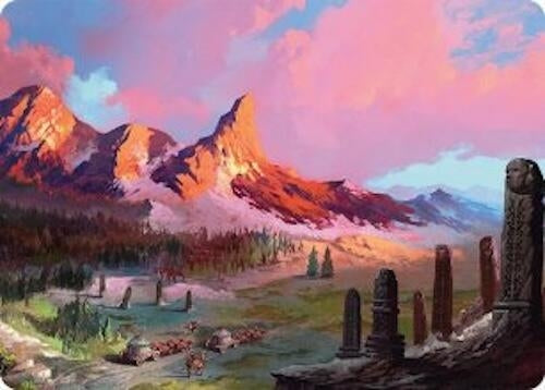 Image for Rugged Highlands Art Card (29/54) (29) [Tarkir: Dragonstorm] - Magic: The Gathering