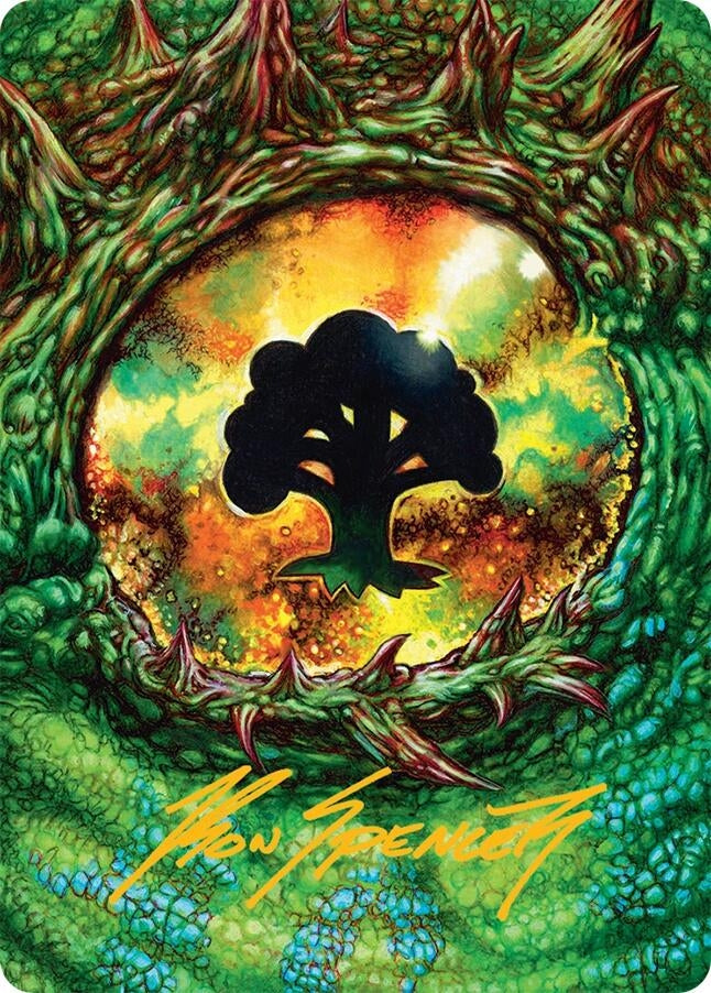 Image for Forest Art Card (32/54) (Gold-Stamped Signature) (32) [Tarkir: Dragonstorm] - Magic: The Gathering
