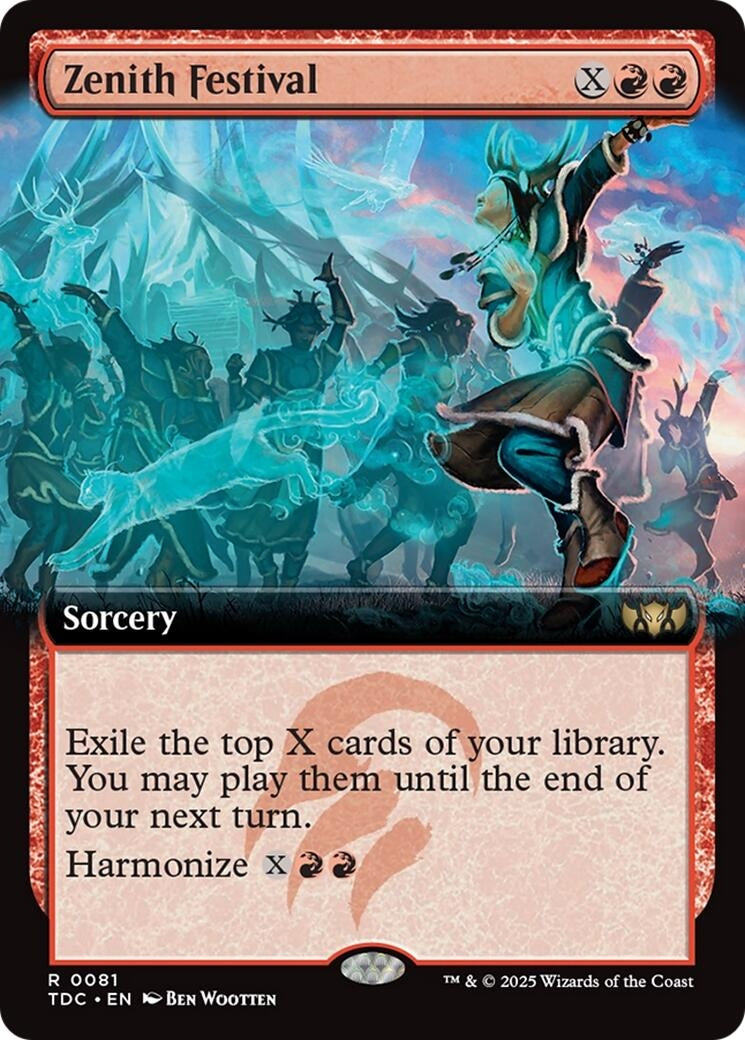 Image for Zenith Festival (Extended Art) (81) [Tarkir: Dragonstorm] - Magic: The Gathering