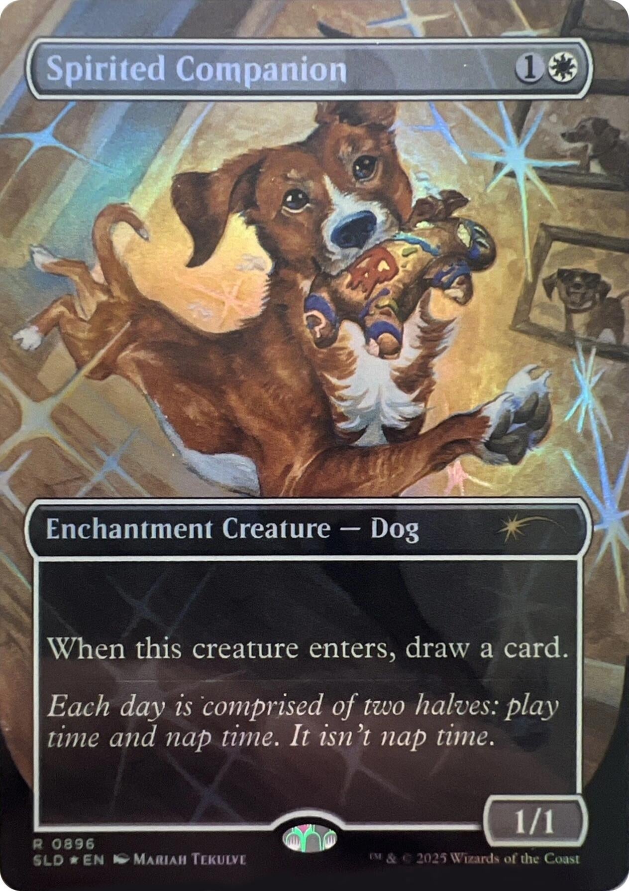 Image for Spirited Companion (0896) (Rainbow Foil) (896) [Secret Lair Drop Series] - Magic: The Gathering