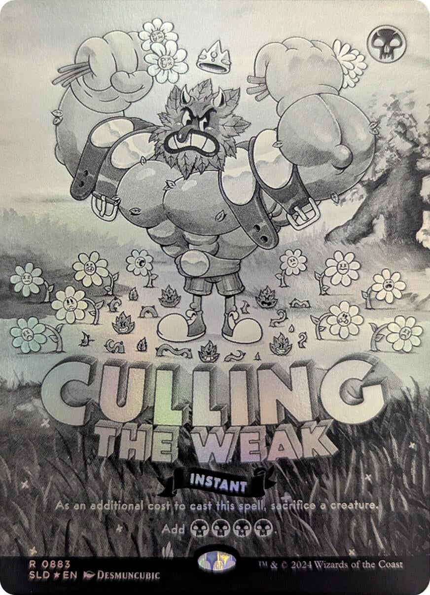 Image for Culling the Weak (Black & White Foil) (883) [Secret Lair Drop Series] - Magic: The Gathering
