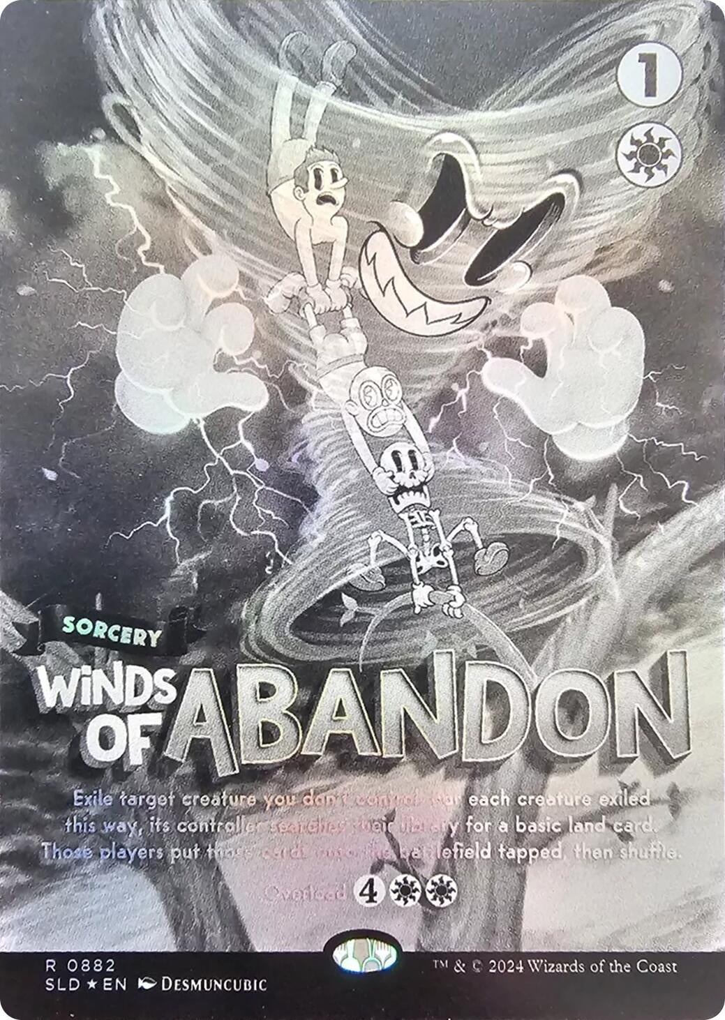 Image for Winds of Abandon (Black & White Foil) (882) [Secret Lair Drop Series] - Magic: The Gathering
