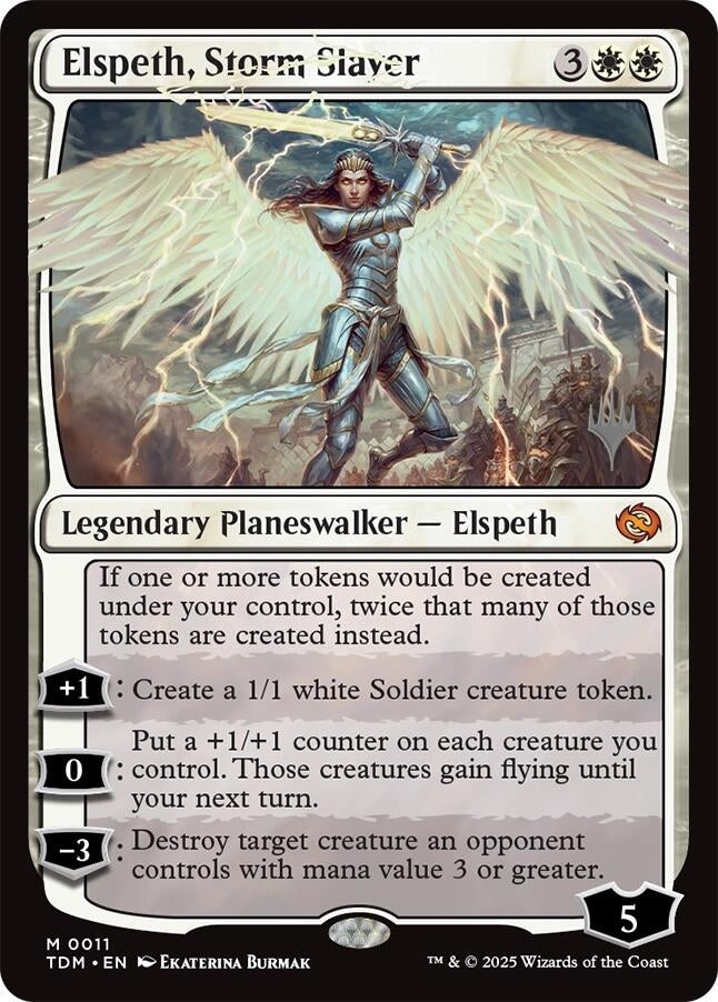 Image for Elspeth, Storm Slayer (11) [Tarkir: Dragonstorm] - Magic: The Gathering