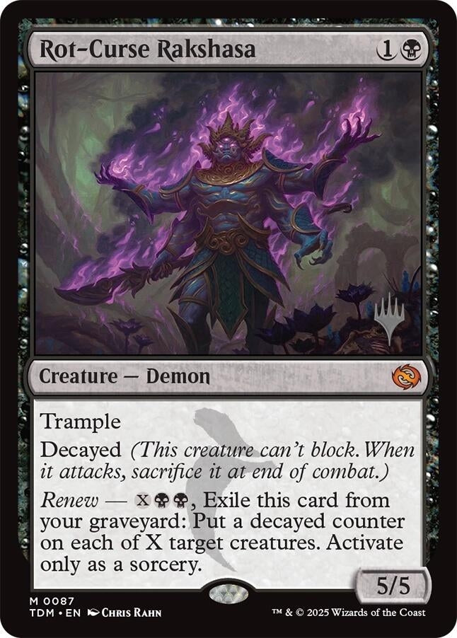 Image for Rot-Curse Rakshasa (87) [Tarkir: Dragonstorm] - Magic: The Gathering