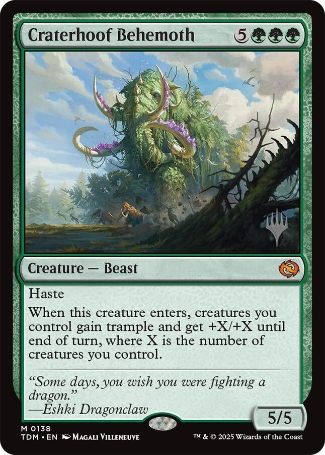 Image for Craterhoof Behemoth (138) [Tarkir: Dragonstorm] - Magic: The Gathering