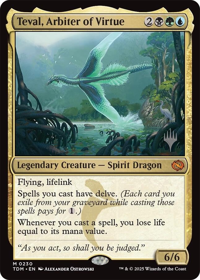 Image for Teval, Arbiter of Virtue (230) [Tarkir: Dragonstorm] - Magic: The Gathering