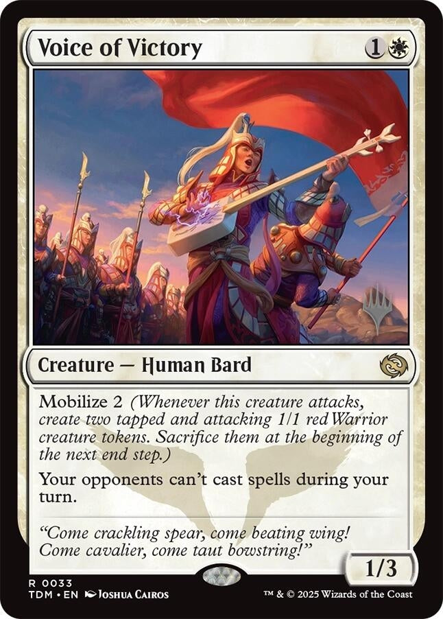 Image for Voice of Victory (33) [Tarkir: Dragonstorm] - Magic: The Gathering